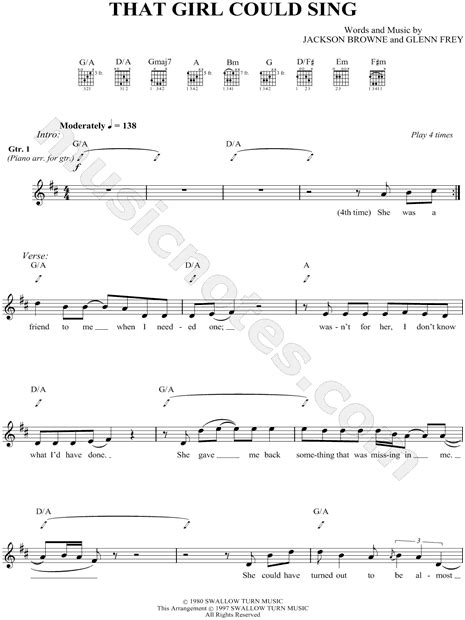 jackson browne chords|that girl could sing chords.